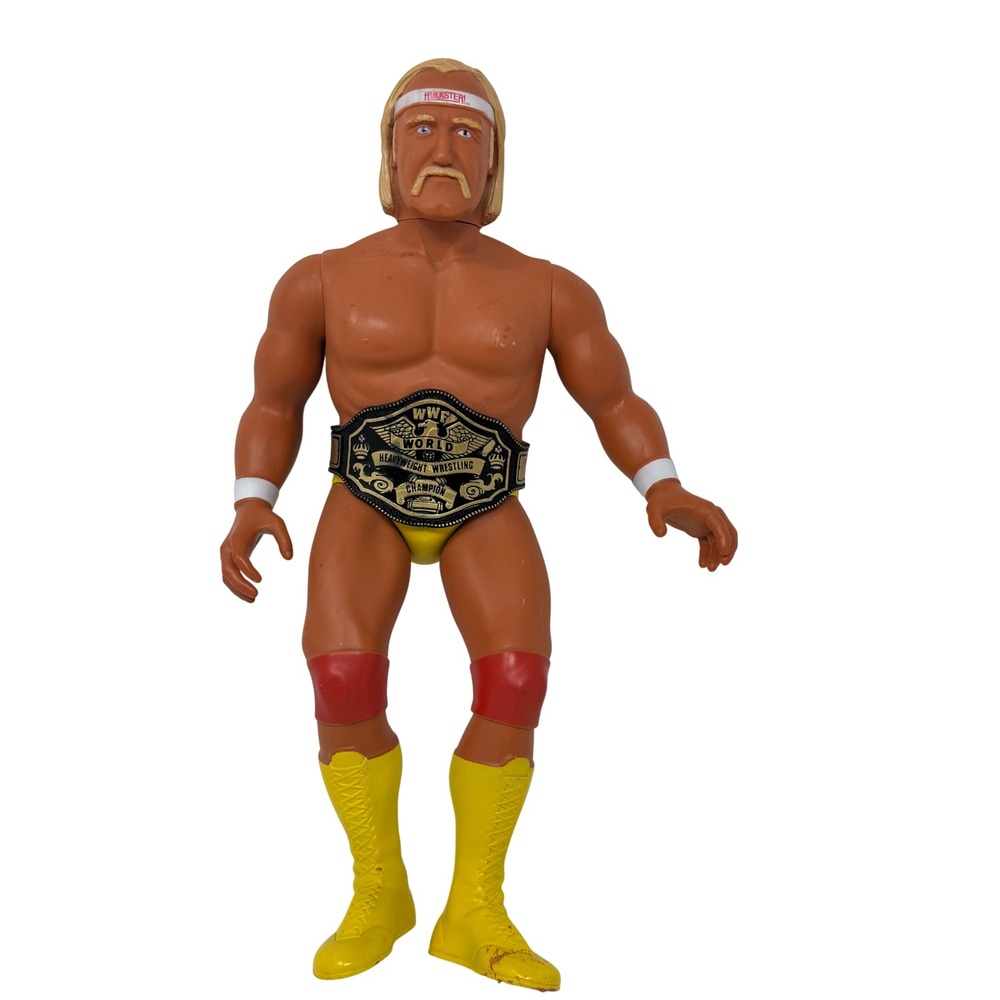 Vintage LJN WWF Hulk Hogan 1985 16" Wrestling Figure With Championship Belt